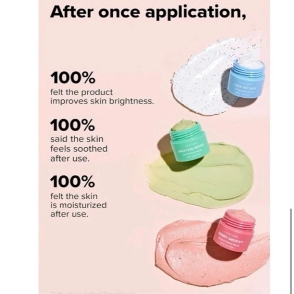 I Do Care 3 pc Mini Scoops Skincare Set -and the silicone applicator brush NIP - Picture 10 of 14